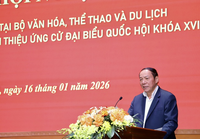 Hội nghị lấy &yacute; kiến cử tri tại Bộ VHTTDL đối với người được giới thiệu ứng cử đại biểu Quốc hội kh&oacute;a XVI - Ảnh 2.