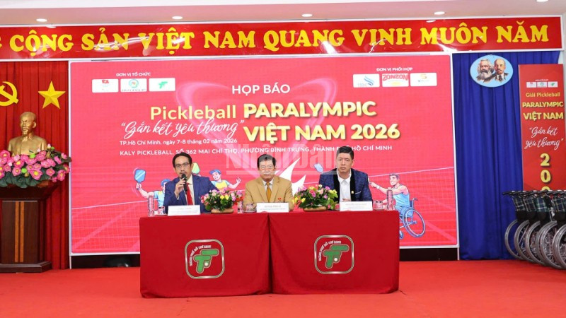 Giải Pickleball Paralympic Việt Nam, gắn kết yêu thương lan tỏa tinh thần thể thao hòa nhập - Ảnh 1. Giải Pickleball Paralympic Việt Nam, gắn kết yêu thương lan tỏa tinh thần thể thao hòa nhập - Ảnh 1.