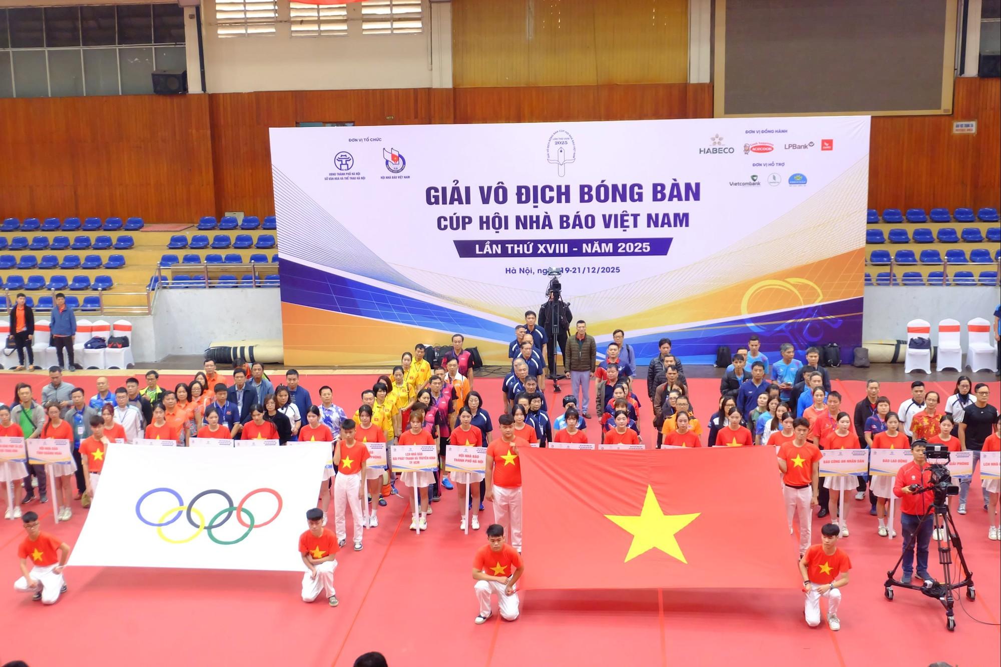 Khai mạc Giải vô địch Bóng bàn Cúp Hội Nhà báo Việt Nam 2025 - Ảnh 1.