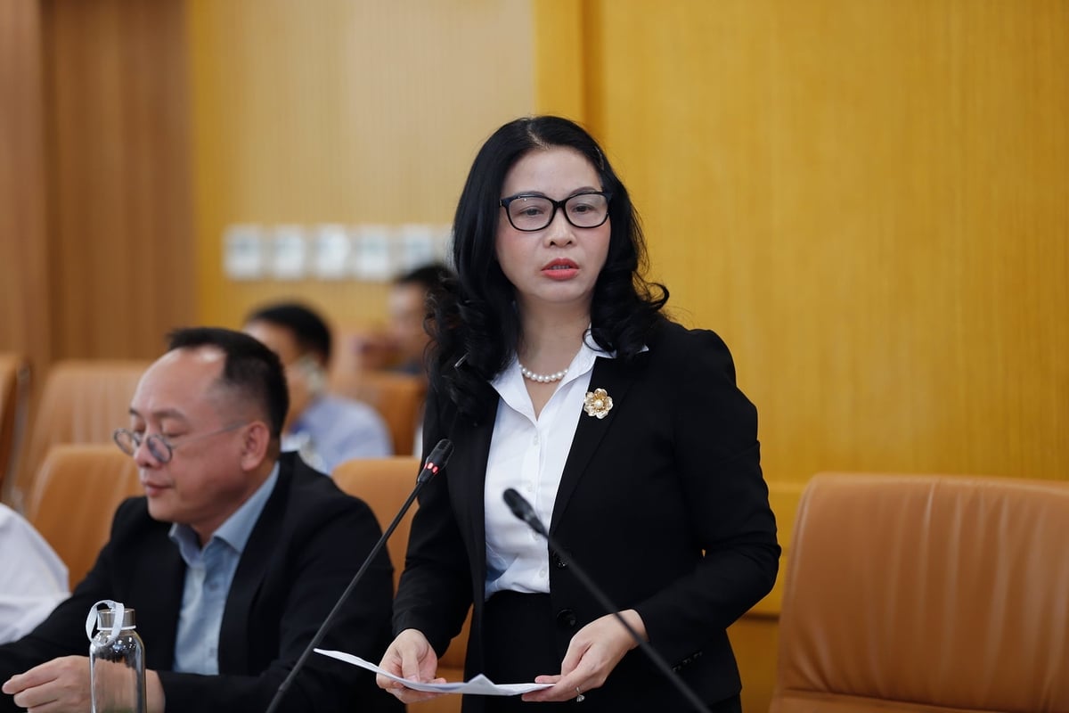 GS.TS Nguyễn Thị Lan, Gi&aacute;m đốc Học viện N&ocirc;ng nghiệp Việt Nam ph&aacute;t biểu tại Hội nghị. Ảnh: Khương Trung.