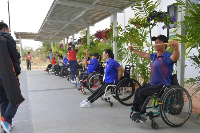Đo&agrave;n Thể thao người khuyết tật Việt Nam t&iacute;ch cực tập luyện, chuẩn bị cho ASEAN Para Games 13 - Ảnh 3.
