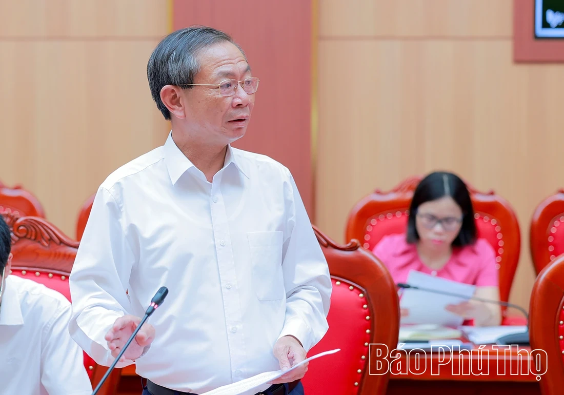 Ban Thường vụ Tỉnh ủy Phú Thọ cho ý kiến đối với một số dự án, nhiệm vụ quan trọng&nbsp;
