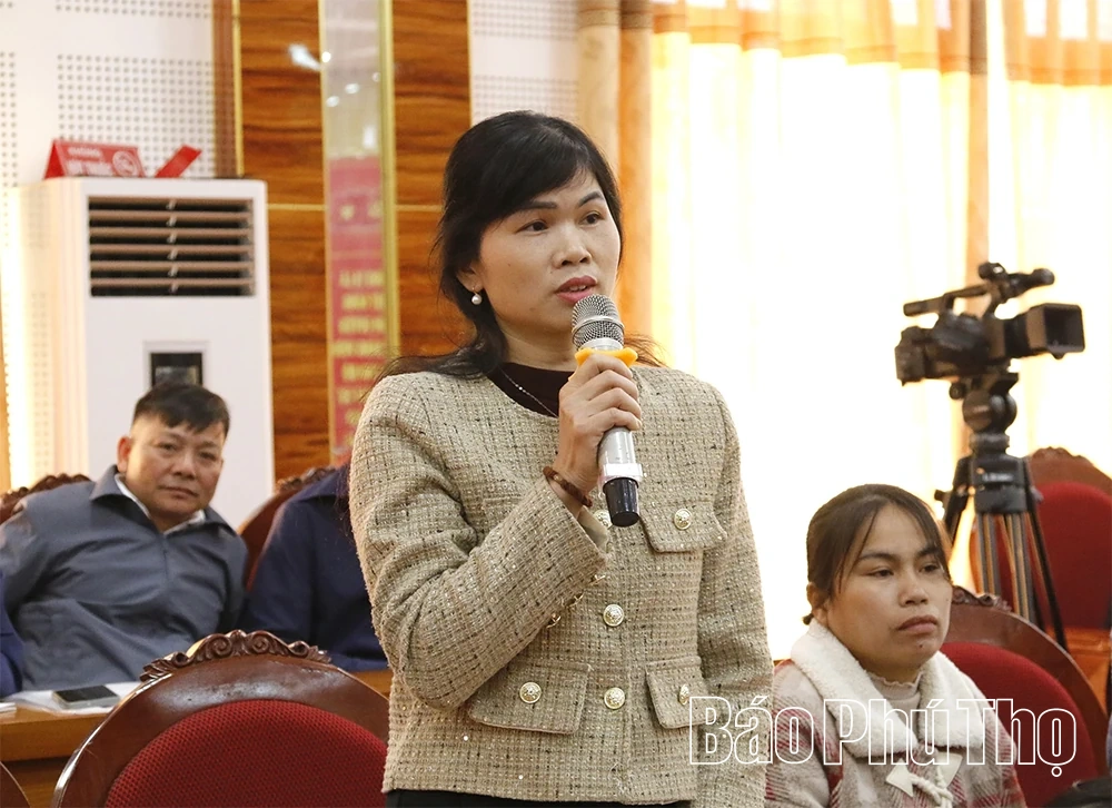 Đại biểu HĐND tỉnh tiếp xúc cử tri xã Tân Sơn