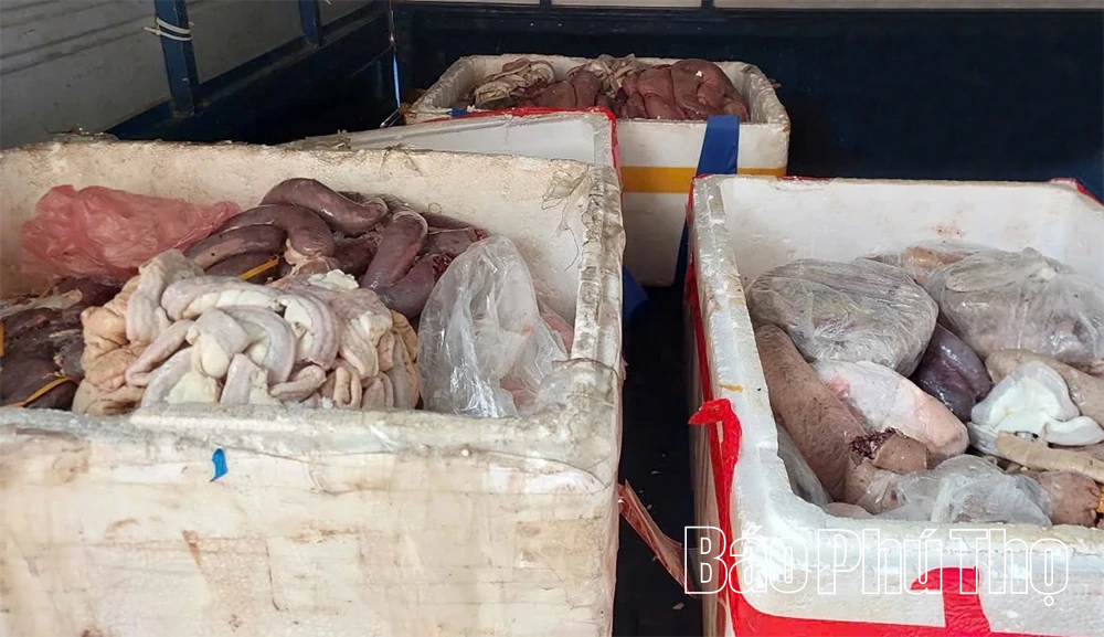 Tiêu hủy gần 270 kg nội tạng động vật không bảo đảm an toàn thực phẩm