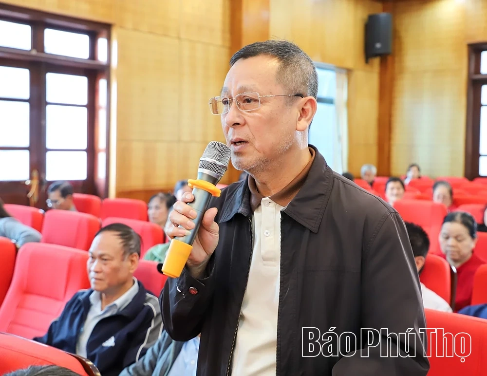 Ứng cử viên đại biểu HĐND tỉnh tiếp xúc cử tri tại Đơn vị bầu cử số 15