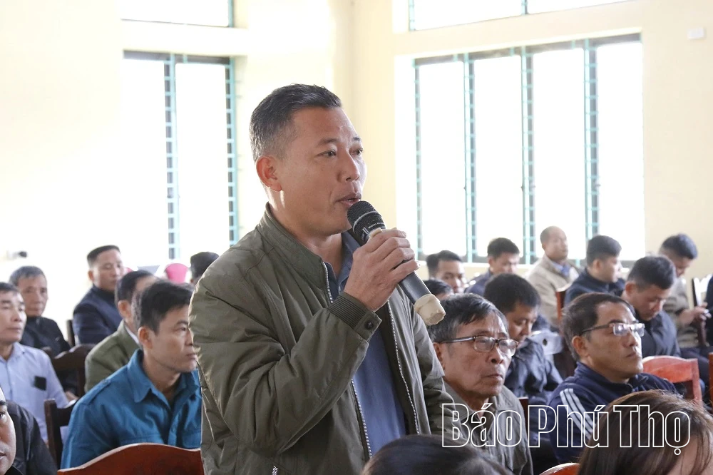 Đại biểu HĐND tỉnh tiếp xúc cử tri xã Hương Cần