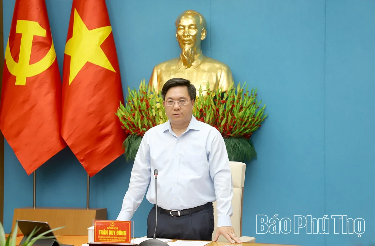 Chủ tịch UBND tỉnh Trần Duy Đông chủ trì hội nghị nghe báo cáo kế hoạch tổ chức Lễ kỷ niệm 72 năm Ngày Bác Hồ về thăm Đền Hùng
