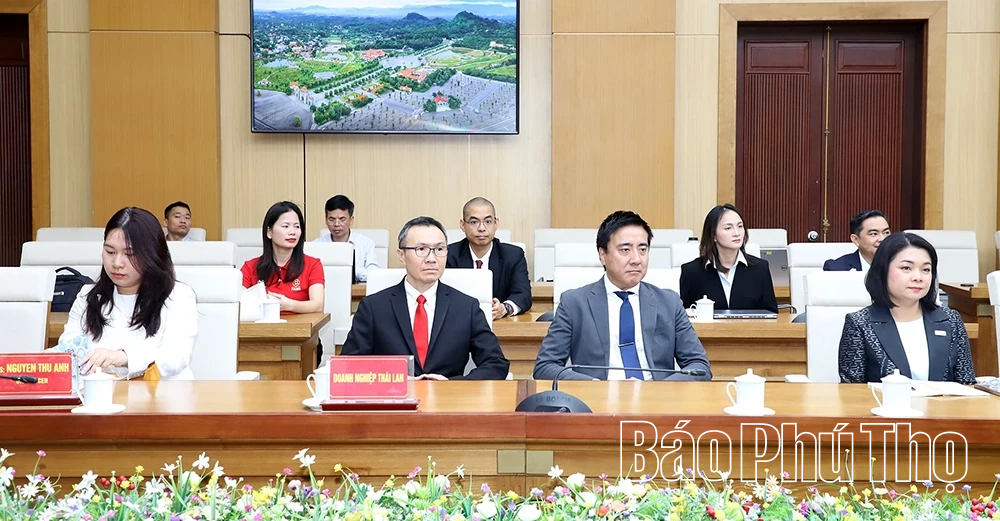 Thúc đẩy hợp tác đầu tư giữa Phú Thọ với các doanh nghiệp Thái Lan