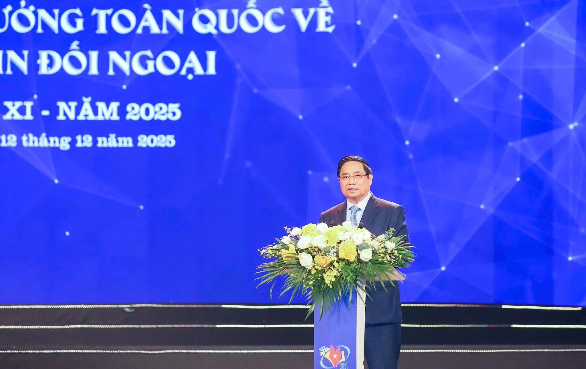 Ủy viên Bộ Chính trị, Thủ tướng Chính phủ Phạm Minh Chính phát biểu tại lễ trao giải. Ảnh: BTC