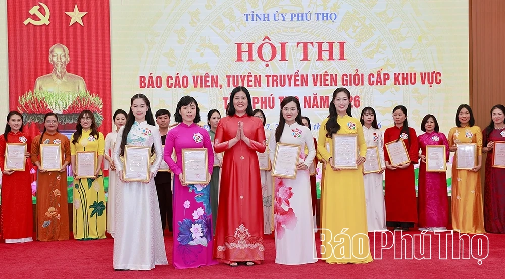 Bế mạc Hội thi Báo cáo viên, tuyên truyền viên giỏi khu vực trung tâm tỉnh Phú Thọ năm 2026