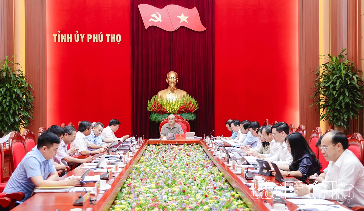 Ban Thường vụ Tỉnh ủy cho ý kiến nhiều nội dung quan trọng về phát triển kinh tế - xã hội