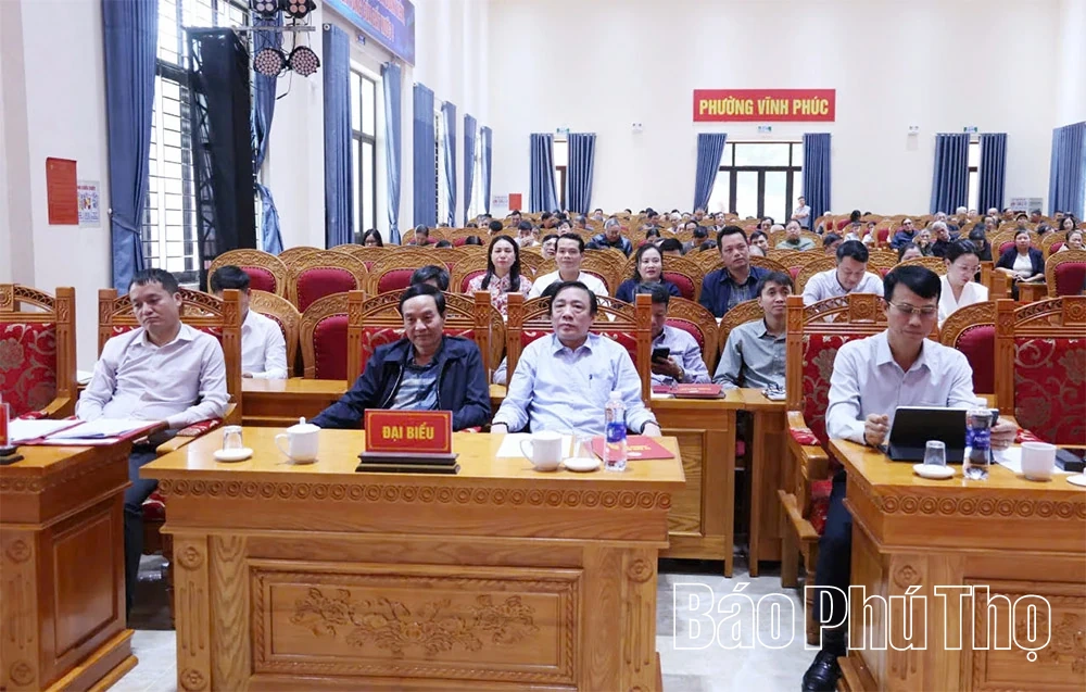 Đại biểu HĐND tỉnh tiếp xúc cử tri tại phường Vĩnh Phúc