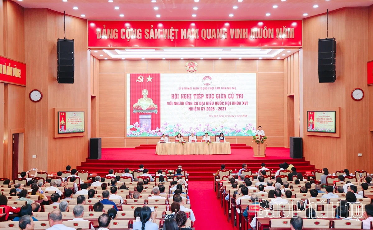 Ứng cử viên đại biểu Quốc hội khóa XVI tiếp xúc cử tri Đơn vị bầu cử số 1