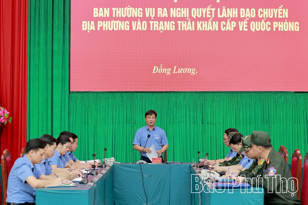 Khai mạc Diễn tập tác chiến xã Đồng Lương trong khu vực phòng thủ năm 2026
