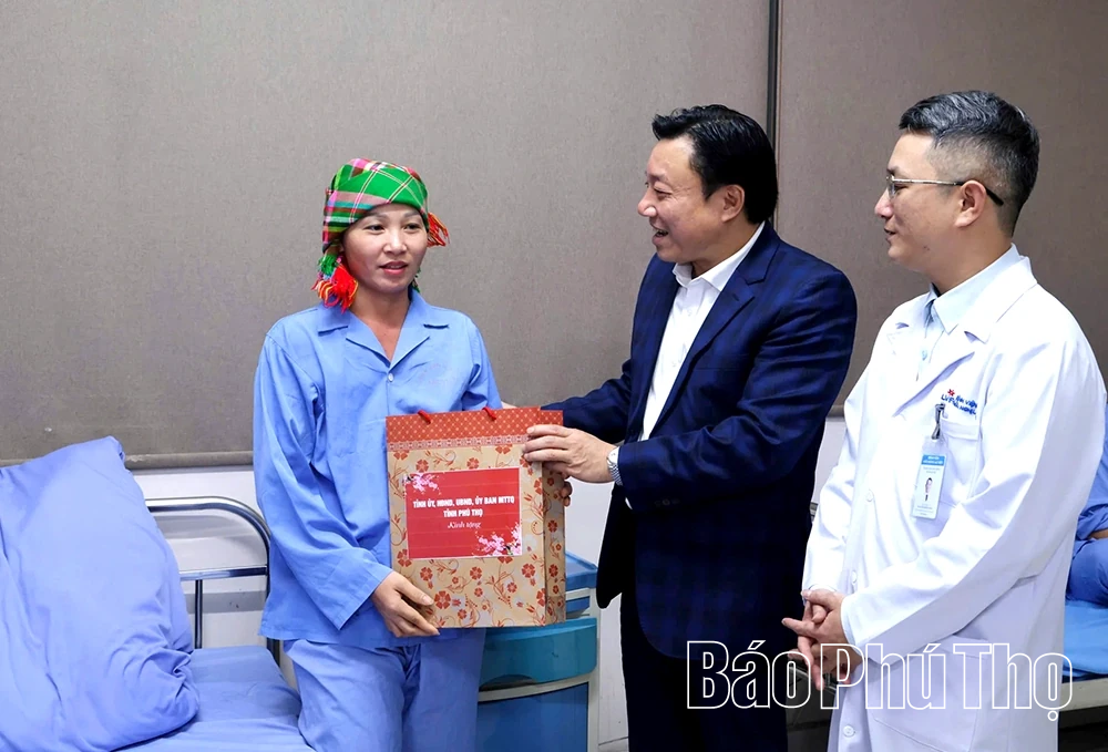 Phó Chủ tịch UBND tỉnh Nguyễn Huy Ngọc thăm, chúc Tết Bệnh viện Đa khoa Vĩnh Phúc và Bệnh viện Hữu nghị Lạc Việt