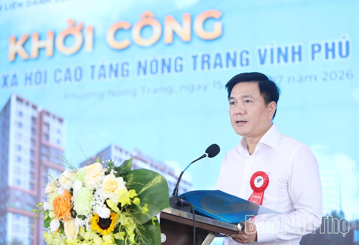 Khởi công dự án Khu nhà ở xã hội cao tầng Nông Trang Vĩnh Phú