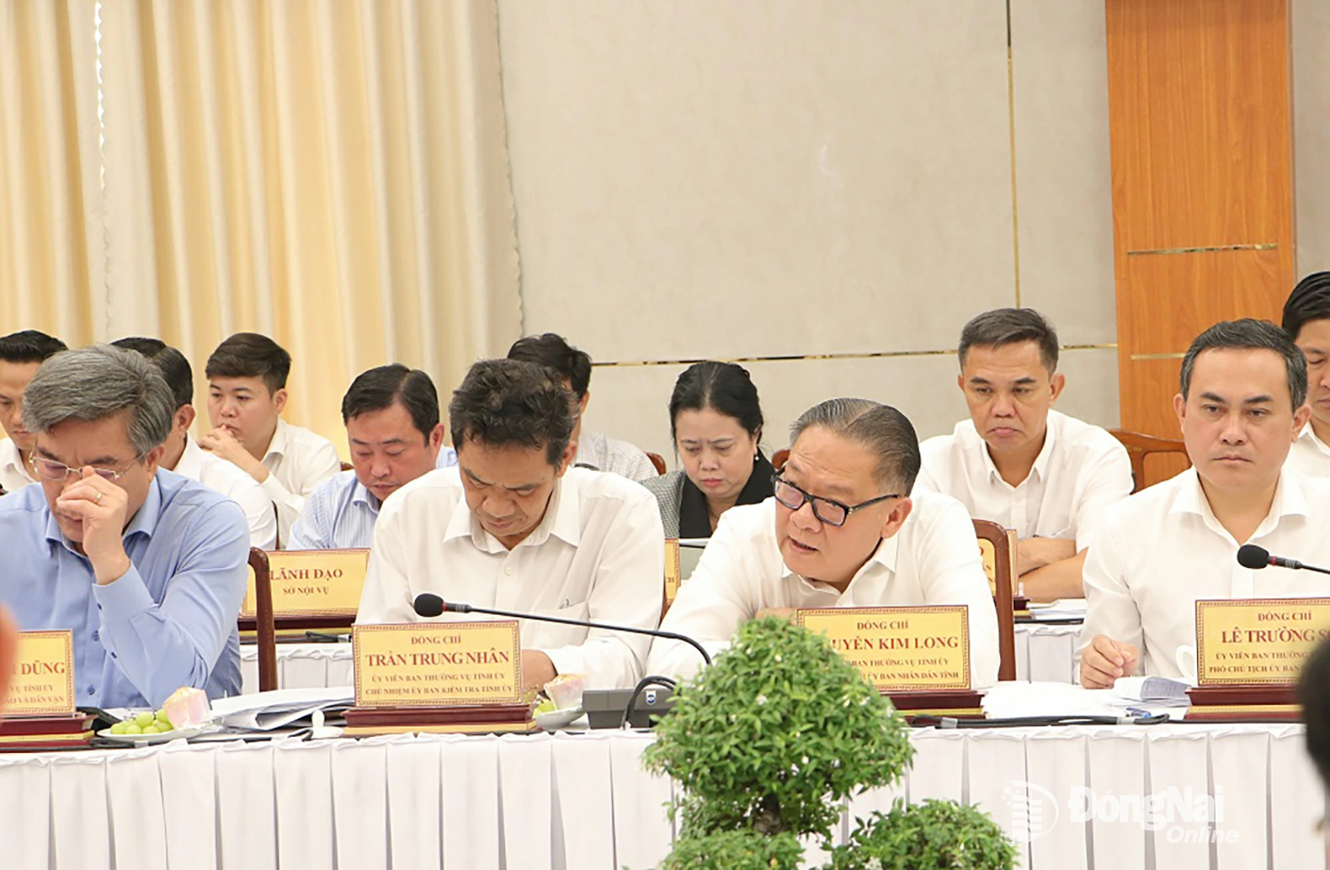 C&aacute;c đại biểu tham dự buổi l&agrave;m việc. Ảnh: Phạm T&ugrave;ng