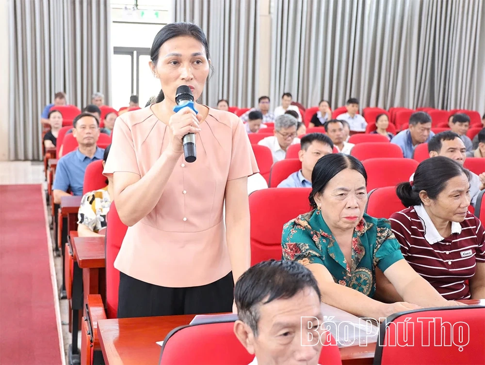 Tổ đại biểu số 13 HĐND tỉnh tiếp xúc cử tri xã Xuân Lãng và Bình Xuyên