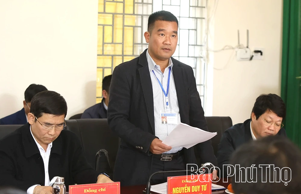 Bí thư Tỉnh ủy Phạm Đại Dương làm việc với các xã Tân Lạc, Toàn Thắng, Mường Bi, Mường Hoa, Vân Sơn