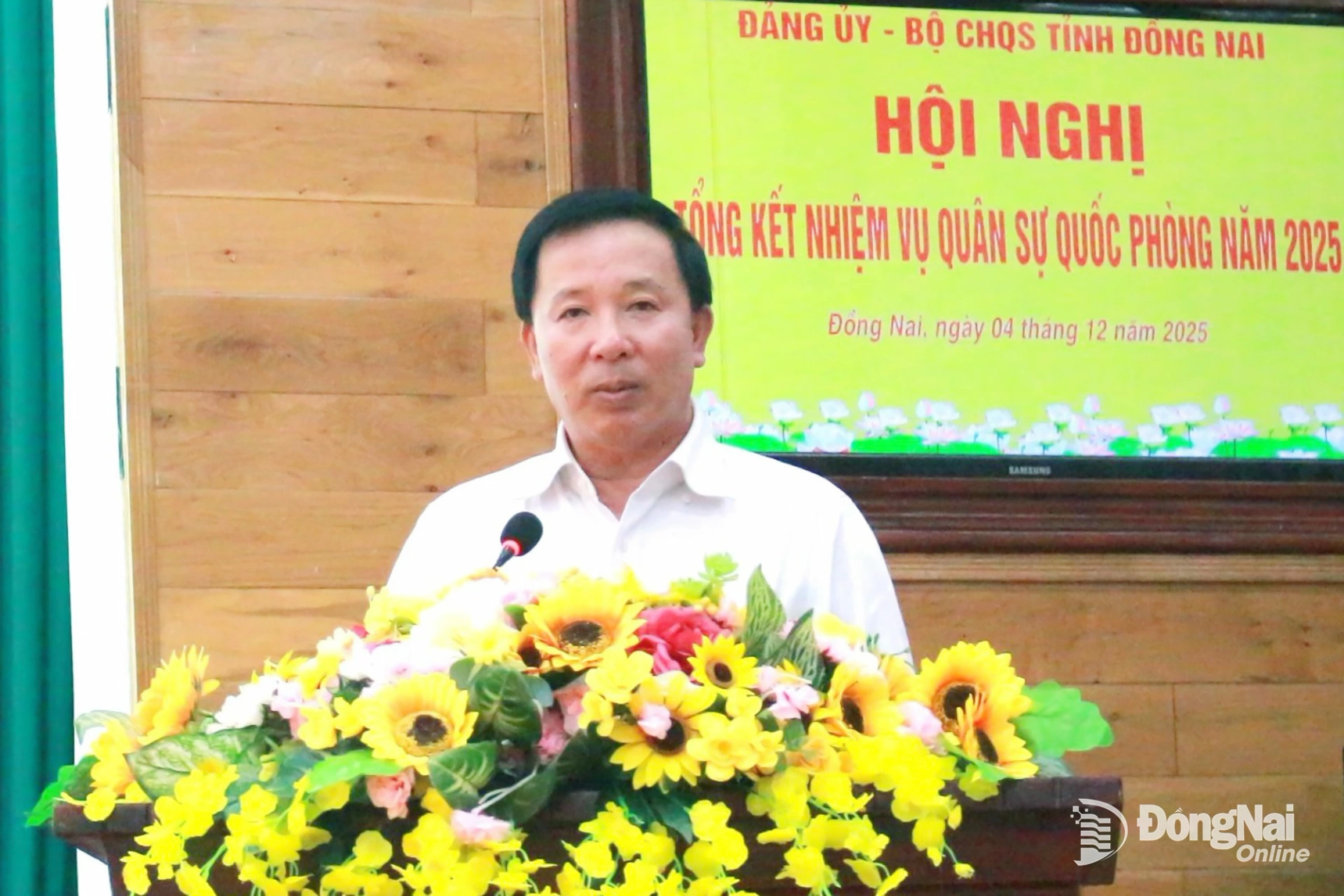 Đồng chí Nguyễn Văn Út, Phó Bí thư Tỉnh ủy, Chủ tịch UBND tỉnh Đồng Nai phát biểu chỉ đạo tại hội nghị. Ảnh: Nguyệt Hà