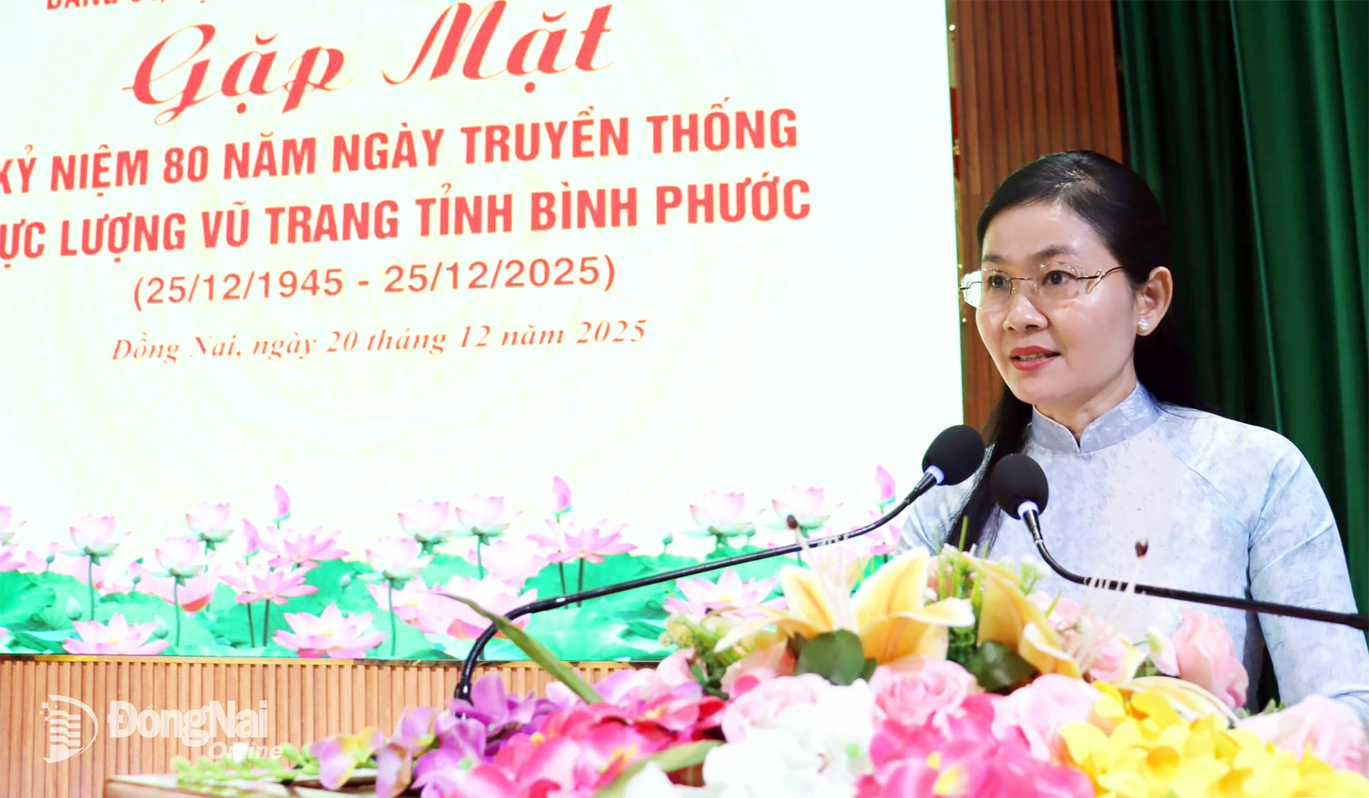 Đồng ch&iacute;&nbsp;T&ocirc;n Ngọc Hạnh, Ủy vi&ecirc;n dự khuyết Trung ương Đảng, Ph&oacute; B&iacute; thư Thường trực Tỉnh ủy, Chủ tịch HĐND tỉnh Đồng Nai ph&aacute;t biểu tại buổi gặp mặt. Ảnh: Nguyệt H&agrave;