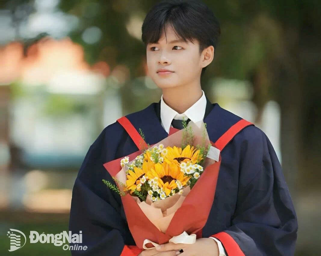 Thủ khoa Kỳ thi tốt nghiệp THPT năm 2025 tỉnh Đồng Nai (mới) Nguyễn Quốc Thái. Ảnh: NVCC