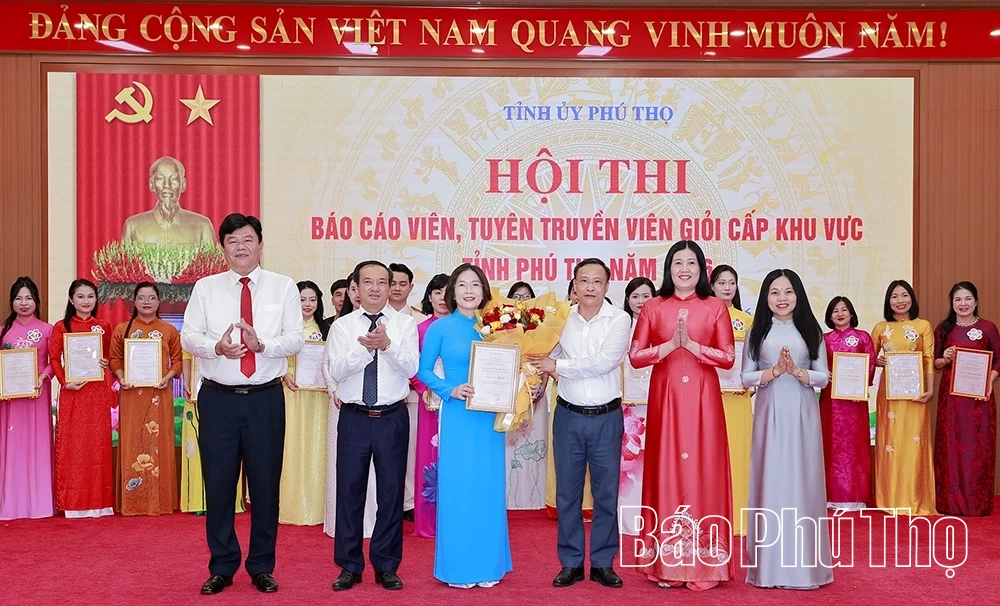 Bế mạc Hội thi Báo cáo viên, tuyên truyền viên giỏi khu vực trung tâm tỉnh Phú Thọ năm 2026