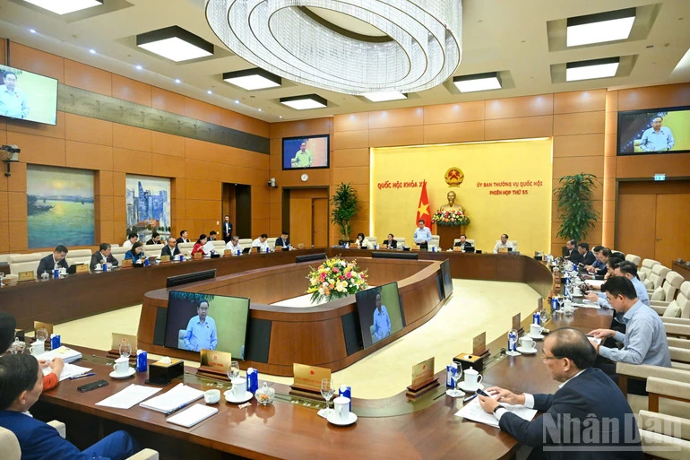 Khai mạc Phiên họp thứ 55 của Ủy ban Thường vụ Quốc hội