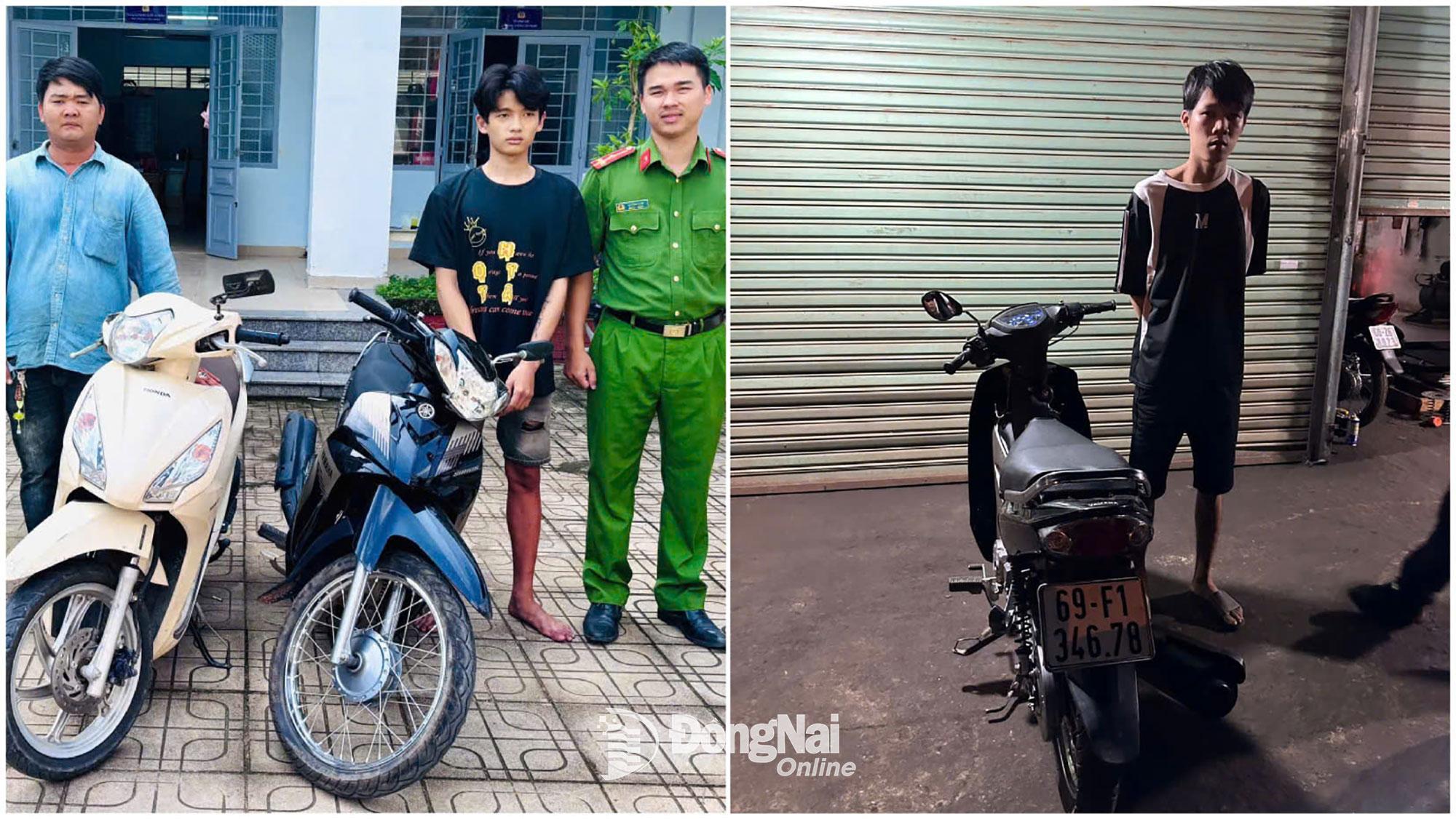 Các đối tượng bị tạm giữ cùng tang vật liên quan. Ảnh: L.A  