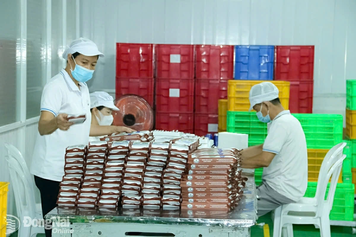 Sản xuất b&aacute;nh kẹo tại C&ocirc;ng ty cổ phần Domilk (x&atilde; Long Th&agrave;nh, tỉnh Đồng Nai). Ảnh: Vương Thế