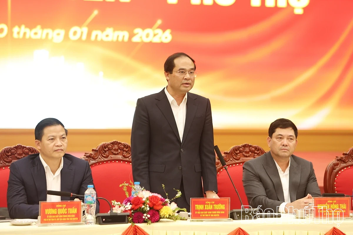 Hội nghị trao đổi c&ocirc;ng t&aacute;c giữa 3 tỉnh Bắc Ninh - Th&aacute;i Nguy&ecirc;n - Ph&uacute; Thọ