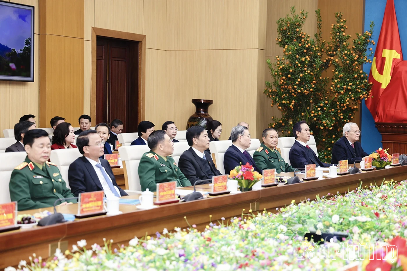 Gặp mặt các đồng chí lãnh đạo, nguyên lãnh đạo Đảng, Nhà nước và tướng lĩnh quê hương Phú Thọ nhân dịp Xuân Bính Ngọ