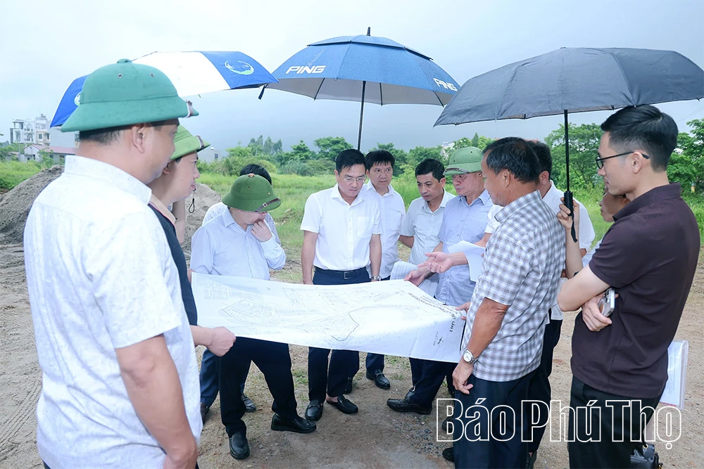 Kiểm tra tiến độ các dự án khu đô thị, nhà ở xã hội tại các phường Xuân Hòa, Phúc Yên