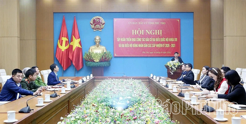 Tập huấn nghiệp vụ c&ocirc;ng t&aacute;c bầu cử đại biểu Quốc hội kh&oacute;a XVI v&agrave; HĐND c&aacute;c cấp