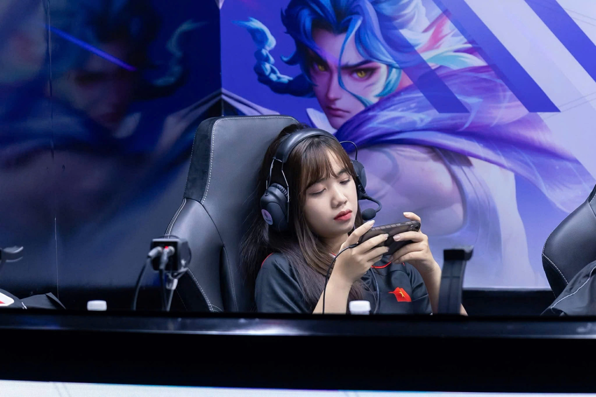 Huyền Trang khi tập trung thi đấu. Ảnh: NVCC