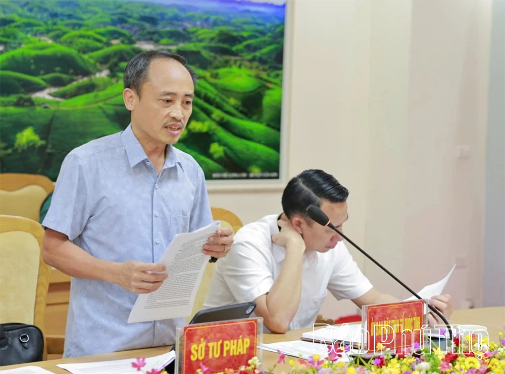 Ban Pháp chế, HĐND tỉnh thẩm tra báo cáo, tờ trình và dự thảo Nghị quyết về định mức chi xây dựng văn bản quy phạm pháp luật