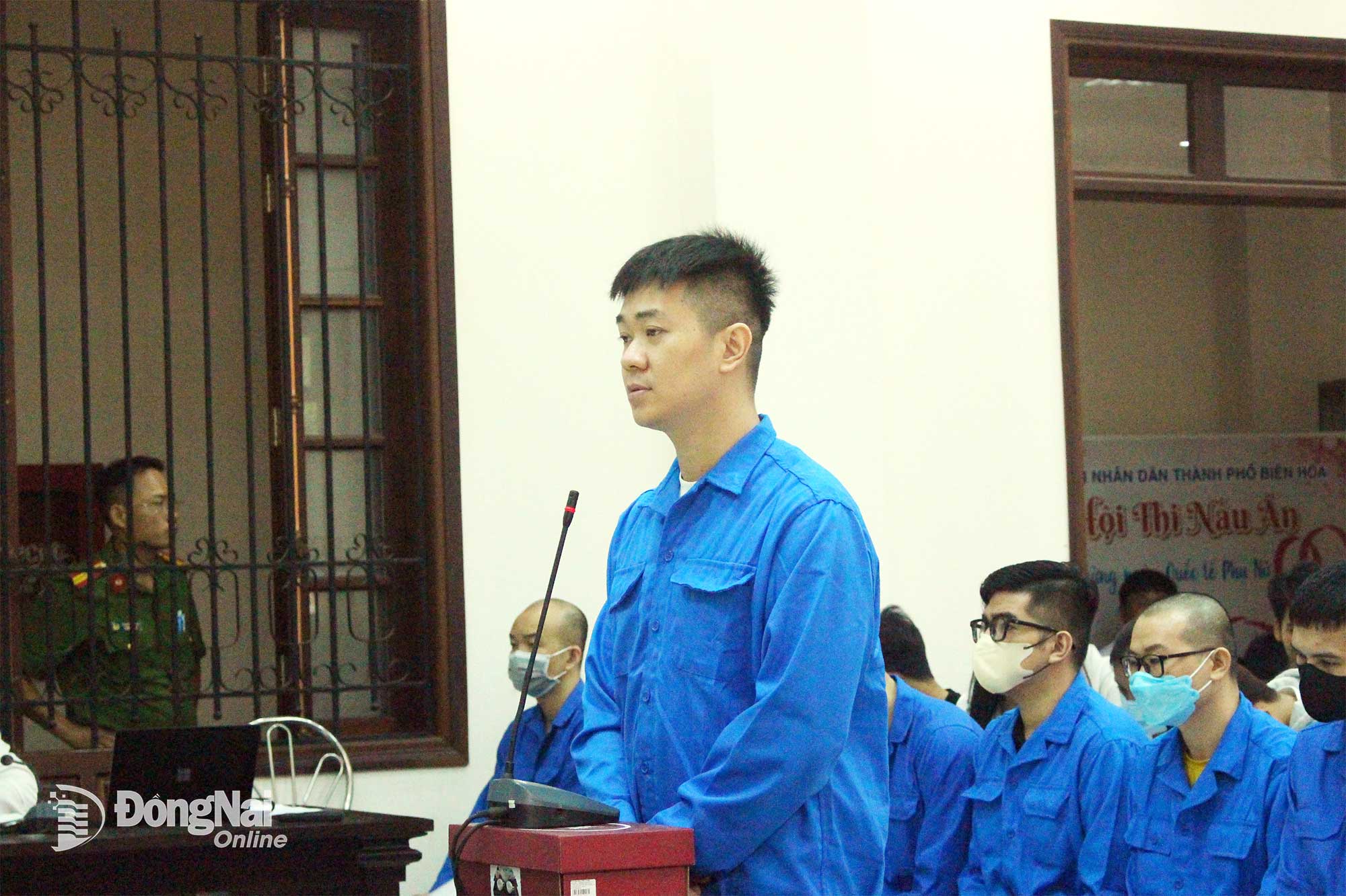 Bị cáo Huỳnh Hữu Tường (34 tuổi, ngụ TP. Hồ Chí Minh) tại phiên tòa xét xử. Ảnh: Tố Tâm