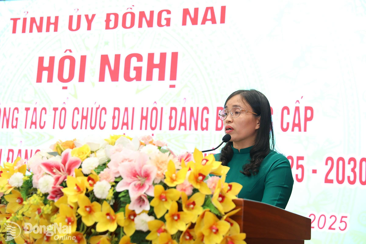 Phó Trưởng ban Tuyên giáo và Dân vận Tỉnh ủy Đồng Nai Nguyễn Thị Loan. Ảnh: Huy Anh