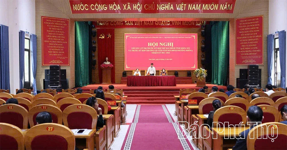 Đại biểu HĐND tỉnh tiếp xúc cử tri tại phường Vĩnh Phúc