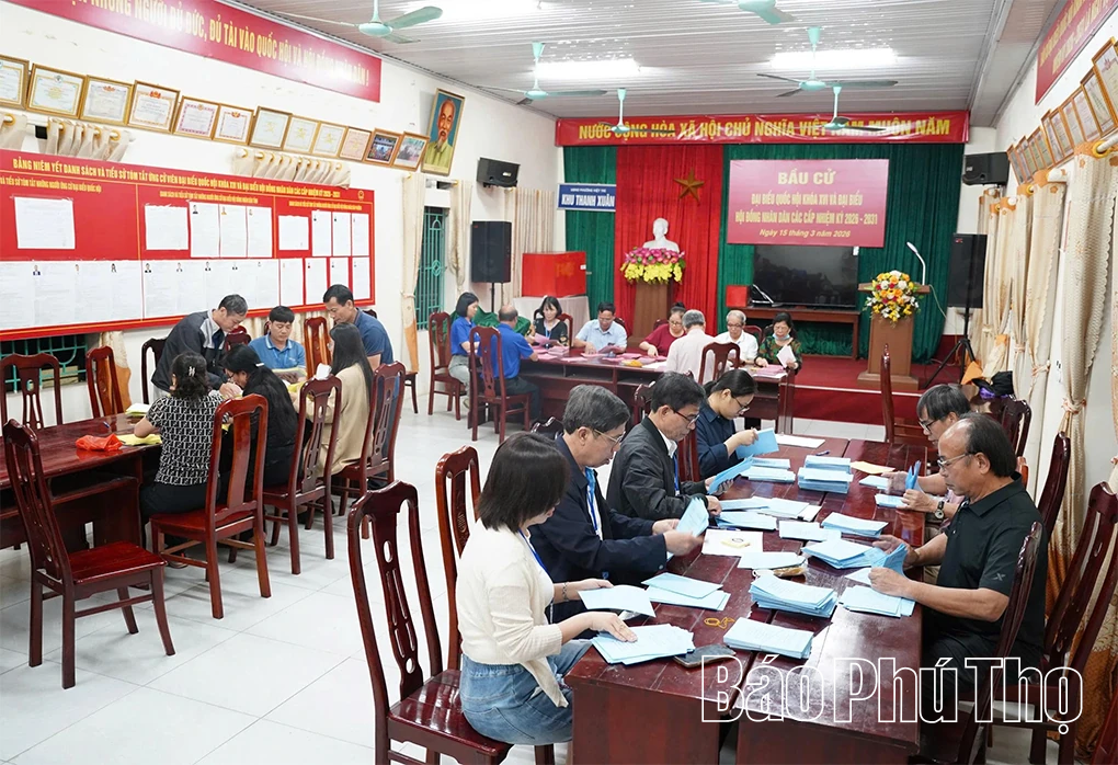 Cử tri tỉnh Phú Thọ đi bỏ phiếu đạt tỷ lệ 99,91%