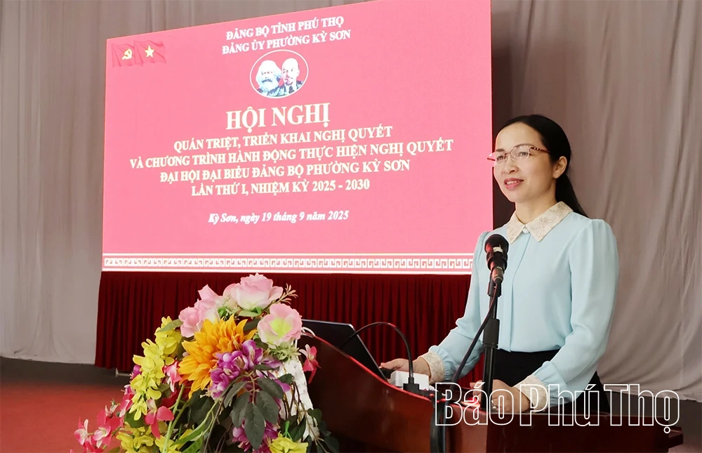 Quán triệt, triển khai các chương trình, Nghị quyết Đại hội đại biểu Đảng bộ phường Kỳ Sơn