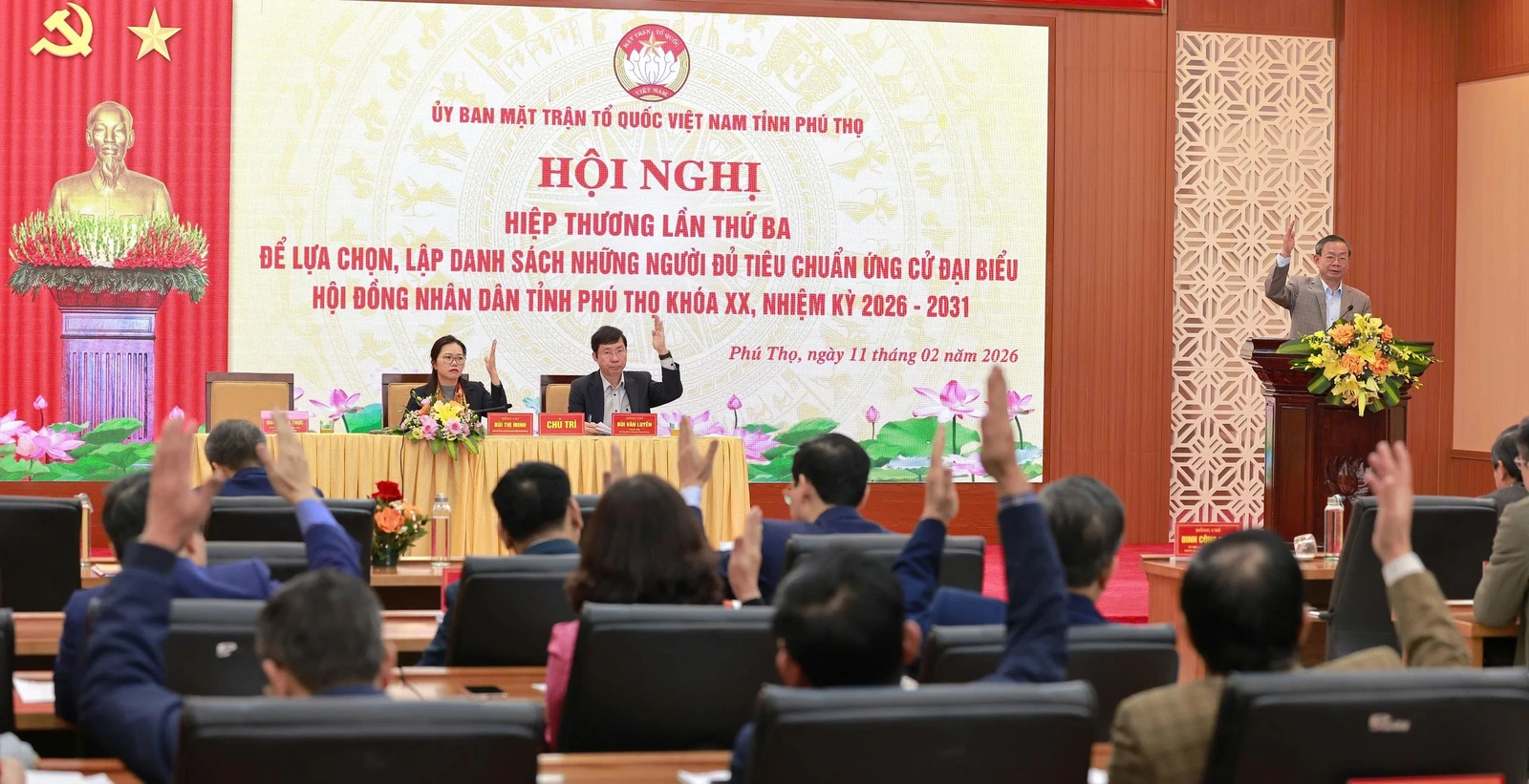 Hiệp thương lần thứ Ba, lập danh sách những người ứng cử đại biểu Quốc hội và HĐND tỉnh nhiệm kỳ 2026 - 2031