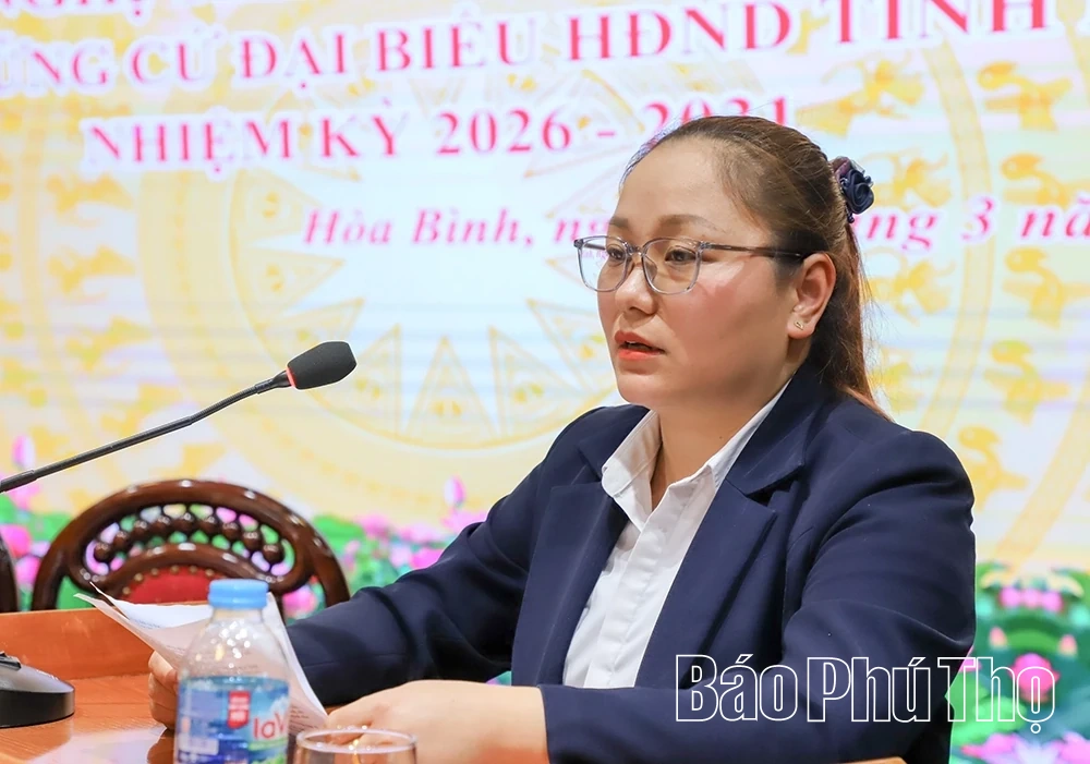 Ứng cử viên đại biểu HĐND tỉnh tiếp xúc cử tri tại Đơn vị bầu cử số 15