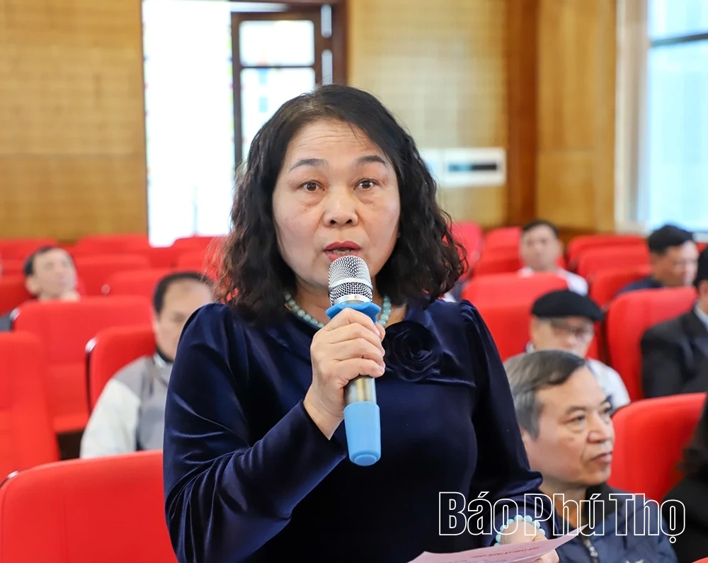 Ứng cử viên đại biểu HĐND tỉnh tiếp xúc cử tri tại Đơn vị bầu cử số 15