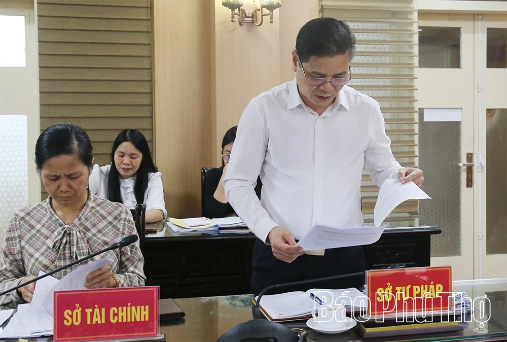 Ban Pháp chế, HĐND tỉnh thẩm tra các dự thảo nghị quyết