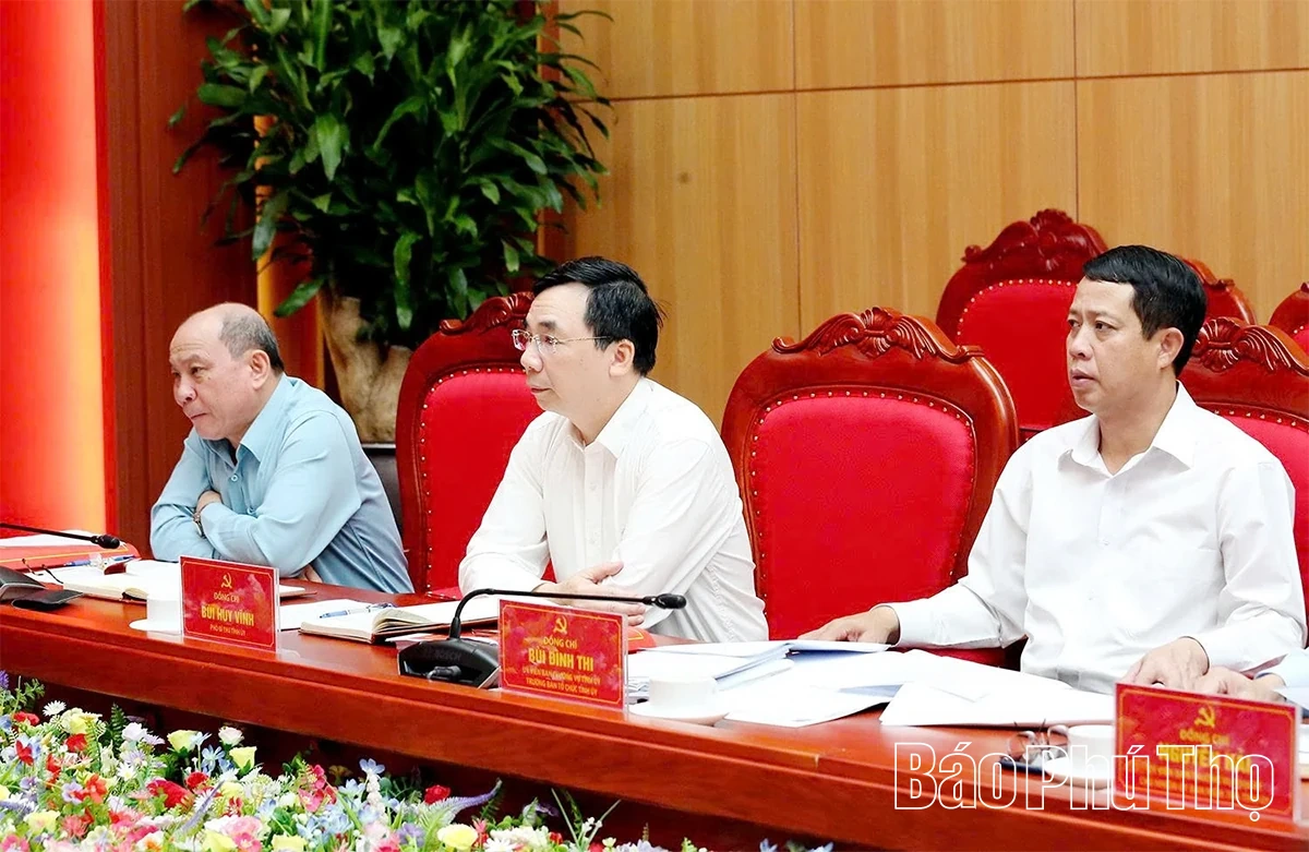 Ban Thường vụ Tỉnh ủy thông qua một số nội dung quan trọng