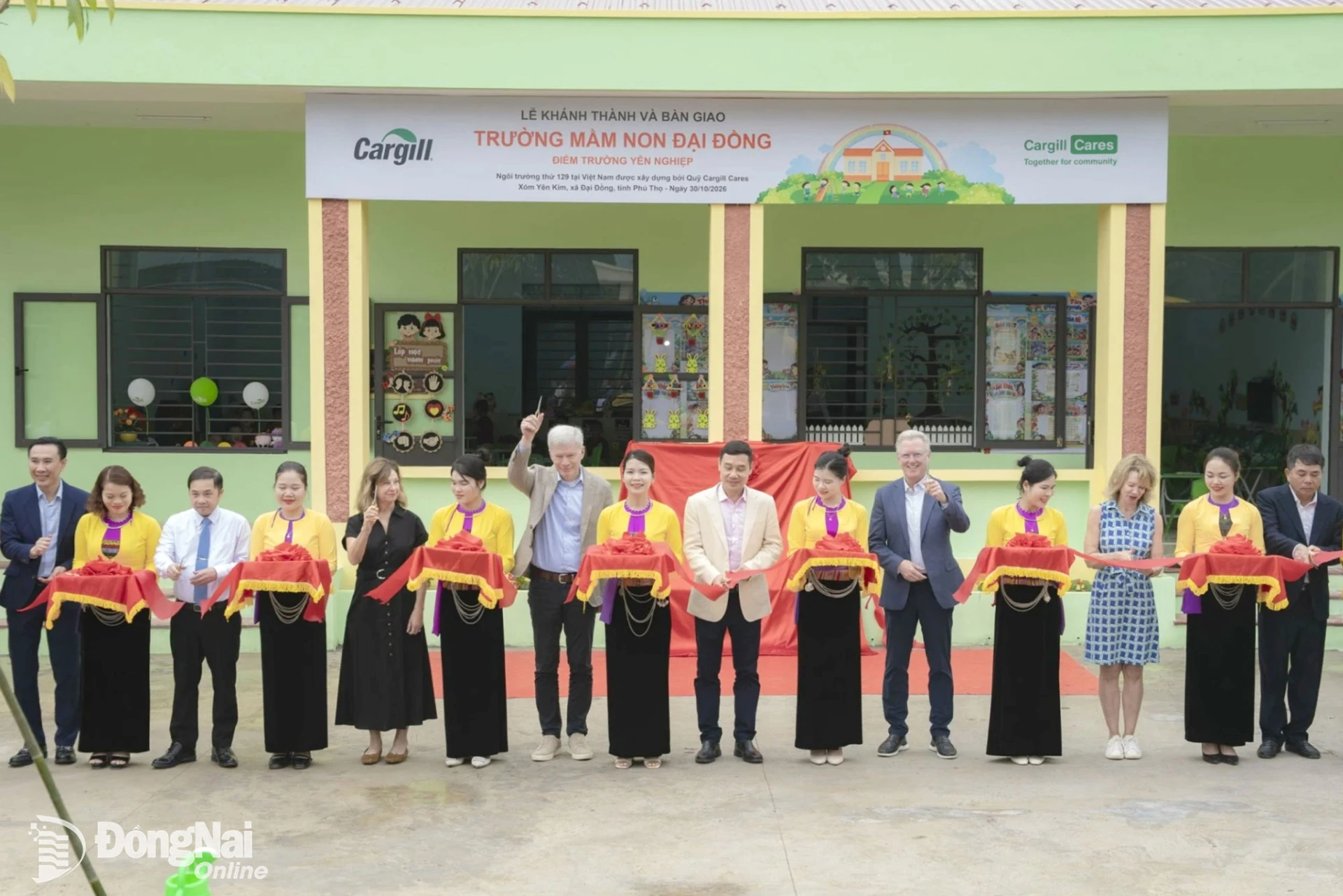 Cargill khánh thành và bàn giao điểm trường Cargill Cares thứ 129 tại tỉnh Phú Thọ. Ảnh: ĐVCC