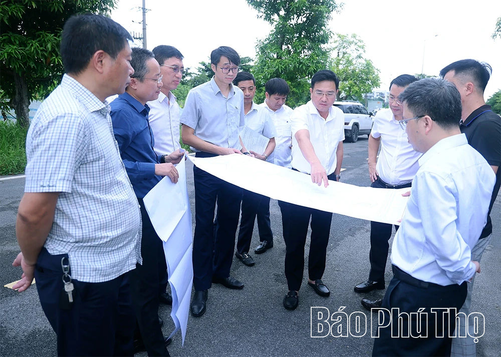 Kiểm tra tiến độ các dự án khu đô thị, nhà ở xã hội tại các phường Xuân Hòa, Phúc Yên