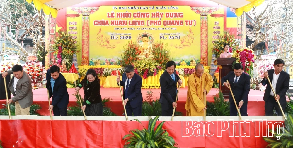 Khởi c&ocirc;ng c&ocirc;ng tr&igrave;nh tu bổ, t&ocirc;n tạo Di t&iacute;ch quốc gia ch&ugrave;a Xu&acirc;n Lũng
