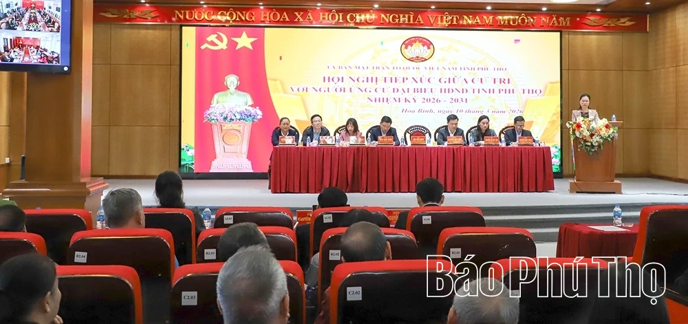 Ứng cử viên đại biểu HĐND tỉnh tiếp xúc cử tri tại Đơn vị bầu cử số 15